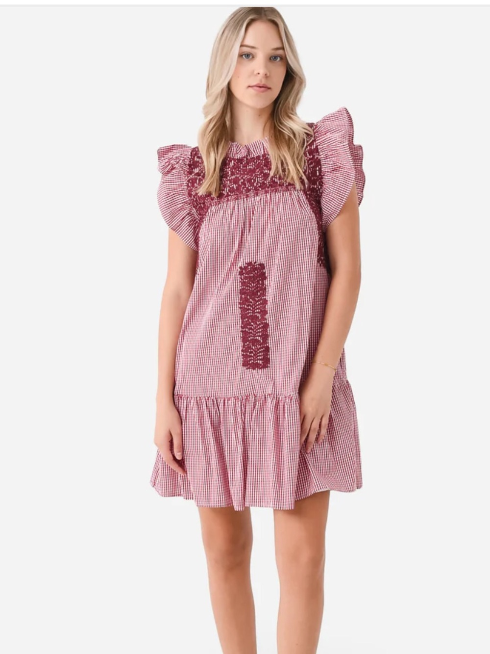 J.Marie The Tilly Ruffle Neck Dress Sz S